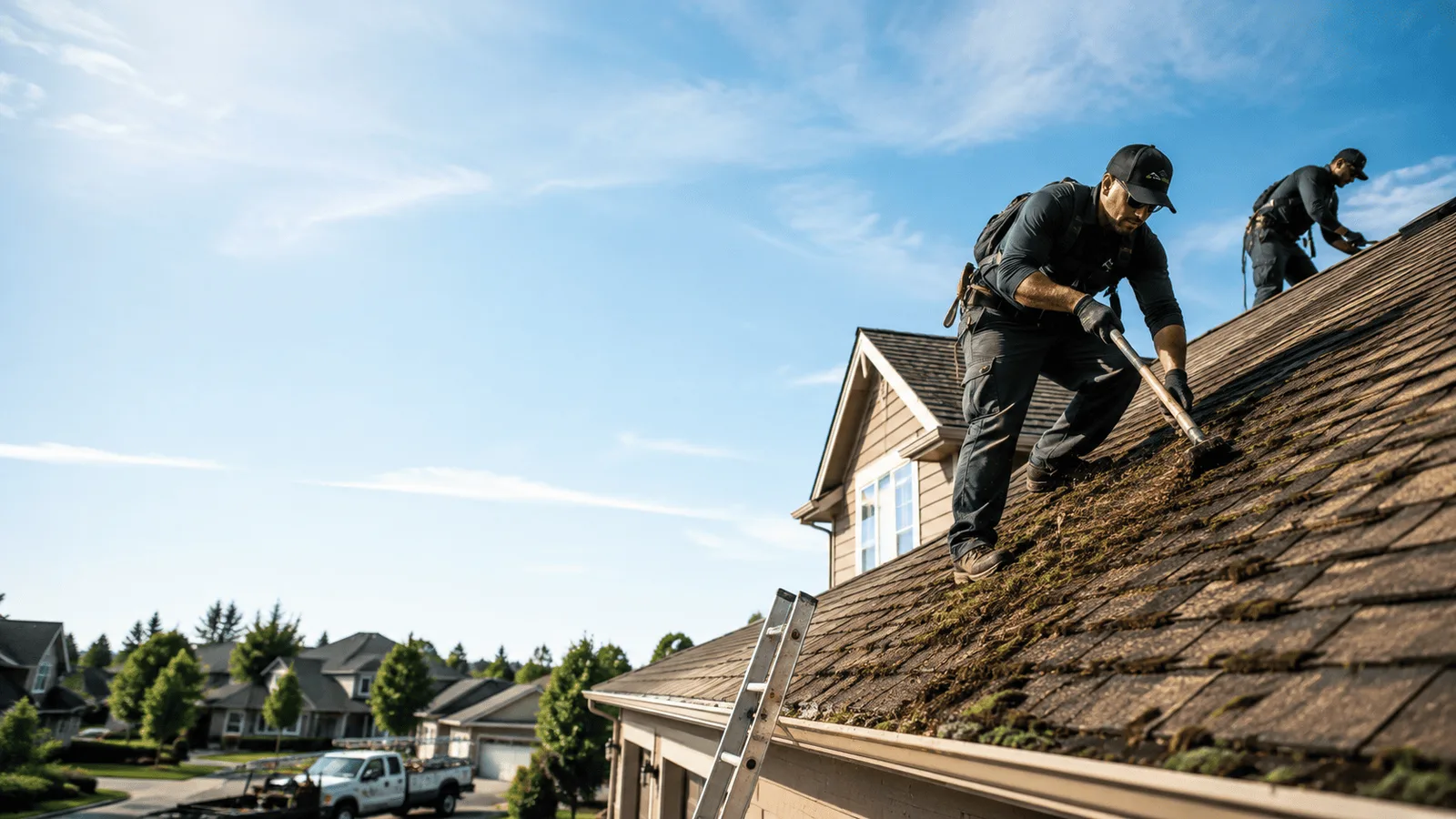 Roof Moss Removal in Lake City, MI near me